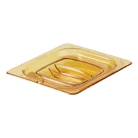 Rubbermaid FG208P23AMBR Hot Food Pan Cover - 1/6 Size, Amber