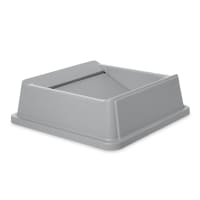 Rubbermaid FG266400GRAY Square Swing Top Trash Can Lid - Plastic, Gray