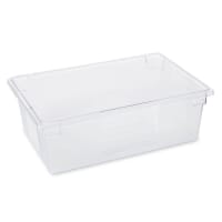 Rubbermaid FG330000CLR 12 1/2 gal Food/Tote Box - Clear Poly