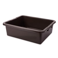 Rubbermaid FG335100BRN Bus Box - 21 1/2" x 17" x 7", Brown