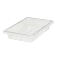 Rubbermaid FG330400CLR 5 gal Food/Tote Box - 18x12x9" Clear Poly
