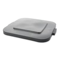 Rubbermaid FG352700GRAY Square Flat Trash Can Lid - Plastic, Gray