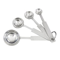 Vollrath 47118 4 Piece Measuring Spoon Set - 18 ga Stainless