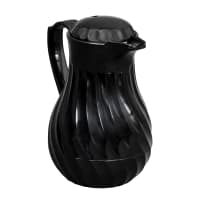 Vollrath 52172 20 oz Beverage Server - 3 Color Tabs, Poly, Black