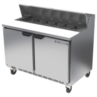 Beverage-Air SPE48HC-12 48" Hydrocarbon Series Sandwich/Salad Prep Table w/ Refrigerated Bas...