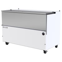 Beverage-Air SM58N-W-02 Milk Cooler w/ Top &amp; Side Access - (1539) Half Pint Carton Capacity, 115v