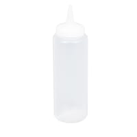 Vollrath 2808-13 8 oz Squeeze Dispenser - Clear Cap, Clear