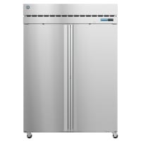 Hoshizaki R2A-FS Steelheart 55" Two Section Reach In Refrigerator, (2) Left/Right Hinge Soli...