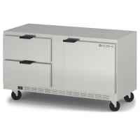 Beverage-Air UCRD60AHC-2 60" W Undercounter Refrigerator w/ (2) Section & (1) Door &...