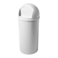 Rubbermaid FG817088OWHT 25 gal Indoor Decorative Trash Can - Plastic, Off White