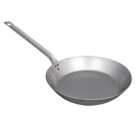 Vollrath 58930 12 1/2" Carbon Steel Frying Pan w/ Solid Metal Handle - Induction Ready
