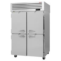 Turbo Air PRO-50-4R-N 51 3/4" Two Section Reach In Refrigerator, (4) Left/Right Hinge Solid...