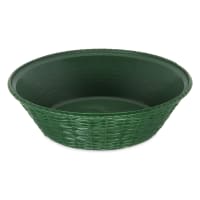 Carlisle 9" Round Bread Basket - Polypropylene, Green (652409)