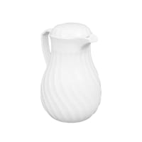 Vollrath 52164 64 oz Beverage Server - 3 Color Tabs, Poly, White