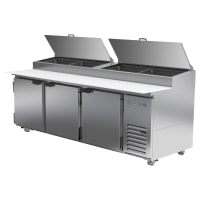 Beverage-Air DP93HC 93" Hydrocarbon Series Pizza Prep Table w/ Refrigerated Base, 115v