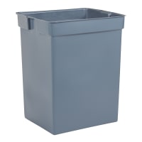 Rubbermaid FG256K00GRAY 42 gal Square Rigid Trash Can Liner, Plastic - Gray