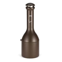 Rubbermaid FG9W3300AGBRNZ Pole Cigarette Receptacle w/ (1200) Butt Capacity, Domed Top