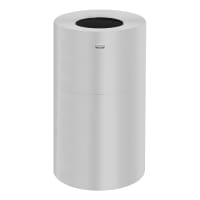 Rubbermaid FGAOT35SAGL 21 gal Indoor Decorative Trash Can - Metal, Satin Aluminum