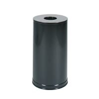 Rubbermaid FGCC16EGLBK 15 gal Indoor Decorative Trash Can - Metal, Black