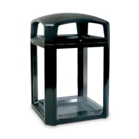 Rubbermaid FG397500 BLA 50 gal Landmark Series Container - 26x26x46 1/2" Dome Top Frame, Bla...