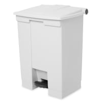 Rubbermaid FG614500WHT 18 gal Step-On Container - White