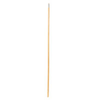 Rubbermaid FG636400LAC 60" Wood Broom Handle - Threaded Metal Tip, Lacquered