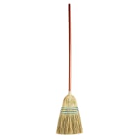 Rubbermaid FG638300BLUE 58"L Warehouse Broom w/ Straight Corn Bristles &amp; Stained Handle
