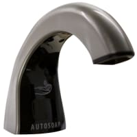 Rubbermaid FG401528 One-Shot Liquid Soap Dispenser- 800/1600 ml Refills, Brushed Chrome/Black