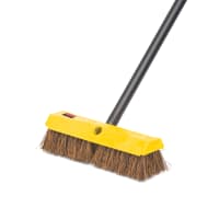 Rubbermaid FG9B3400 BRN 10" Deck Brush - Plastic Block, Palmyra Fill, Brown