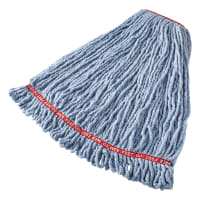 Rubbermaid FGA21306BL00 Large Wet Mop Head - 1" Headband, 4 Ply Cotton/Synthetic Blend, Blue