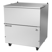 Beverage-Air SM34HC-S Milk Cooler w/ Top & Side Access - (512) Half Pint Carton Capacity, 115...
