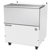 Beverage-Air SM34HC-W Milk Cooler w/ Top & Side Access - (512) Half Pint Carton Capacity, 115...