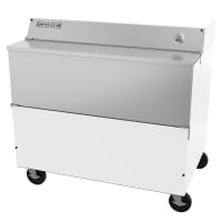Beverage-Air SMF49HC-1-W Milk Cooler w/ Top & Side Access - (768) Half Pint Carton Capacity,...