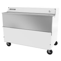 Beverage-Air SMF58HC-1-W Milk Cooler w/ Top & Side Access - (1024) Half Pint Carton Capacity,...