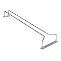 American Metalcraft WGH16CR 16" Hanger w/ Entry &amp; Stop Section, Wire, Chrome/Glass
