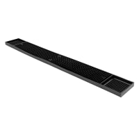 American Metalcraft BLM24 Rectangular Bar Mat - 27" x 3 1/4", Rubber, Black