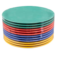 GET 9" Round Melamine Dinner Plate, Assorted Colors (NP-9-MIX)