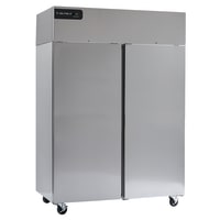 Delfield GBR2P-S 55 1/5" Two Section Reach In Refrigerator, (2) Left/Right Hinge Solid Doors, 115v