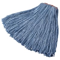 Rubbermaid FGF51900 BL00 32 oz Premium Mop Head - 1" Headband, 4 Ply Cotton/Rayon/Synthetic, Blue