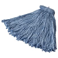 Rubbermaid FGF56700BL00 20 oz Premium Mop Head - Screw-On Head, 4 Ply Cotton/Rayon/Synthetic, Blue
