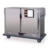 Metro MBQ-120D Heated Banquet Cart - (120) Plate Capacity, Stainless, 120v