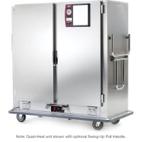 Metro MBQ-200D Heated Banquet Cart - (200) Plate Capacity, Stainless, 120v