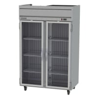 Beverage-Air HF2-1G 52" Two Section Reach-In Freezer, (2) Glass Doors, 115v