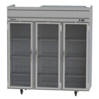 Beverage-Air HF3-5G 78" Three Section Reach-In Freezer, (3) Glass Doors, 208v/1ph