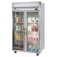 Beverage-Air HFP2-1G 52" Two Section Reach-In Freezer, (2) Glass Doors, 115v