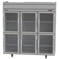 Beverage-Air HFPS3-5HG 78" Three Section Reach-In Freezer, (6) Glass Doors, 115v