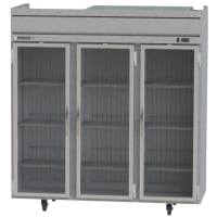 Beverage-Air HFS3-5G 78" Three Section Reach In Freezer, (3) Glass Doors, 115v