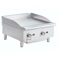 Cecilware Pro 24" Gas Griddle w/ Manual Controls - 1" Steel Plate, Convertible (GCP24)