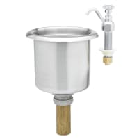 T&S B-2282-01 Dipper Well Faucet w/ Stainless Steel Bowl & Inner Overflow Cup
