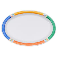 GET Melamine Serving Platter - 11 3/4" x 8 1/4", White (OP-612-BA)
